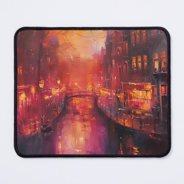 Item preview, Historic European Canal City at Twilight designed and sold by AniDragonfly.