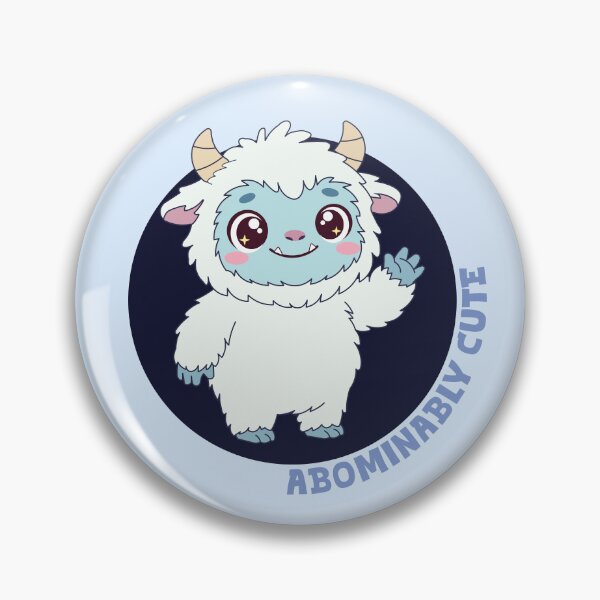 Item preview, Abominably Cute Yeti | Kawaii Smiling Abominable Snowman designed and sold by Hallowed Artistry.