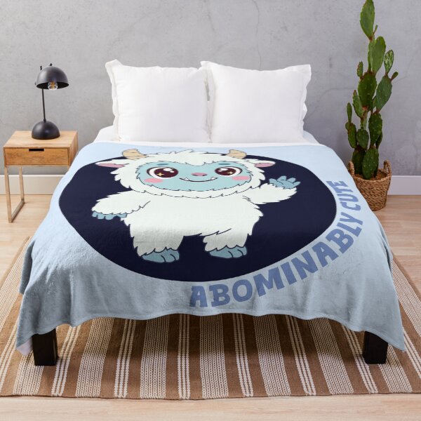 Item preview, Abominably Cute Yeti | Kawaii Smiling Abominable Snowman designed and sold by Hallowed Artistry.