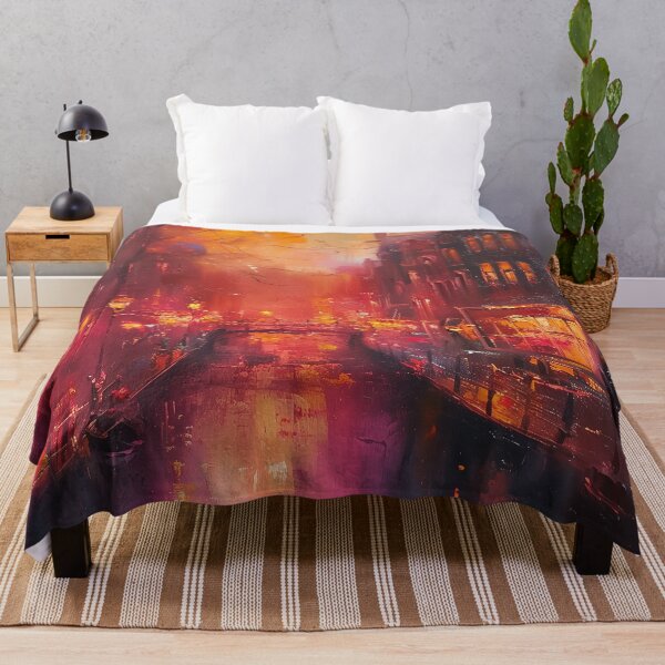Item preview, Historic European Canal City at Twilight designed and sold by AniDragonfly.