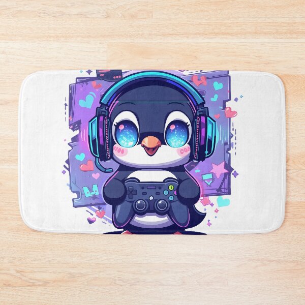 Item preview, Cute Gamer Penguin Sticker | Kawaii Gaming Penguin with Controller | Anime Gaming Animal designed and sold by dreamz-world.
