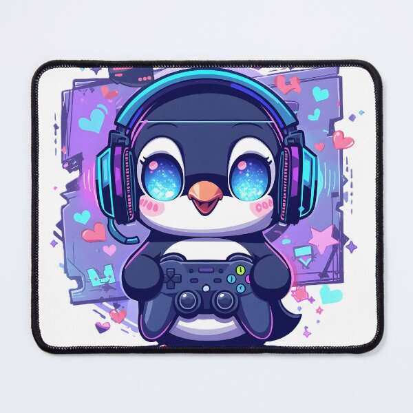 Item preview, Cute Gamer Penguin Sticker | Kawaii Gaming Penguin with Controller | Anime Gaming Animal designed and sold by dreamz-world.