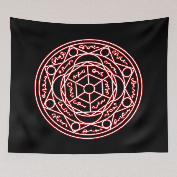 Item preview, Mystic Red Magic Circle Glowing Rune Art designed and sold by ubborn.