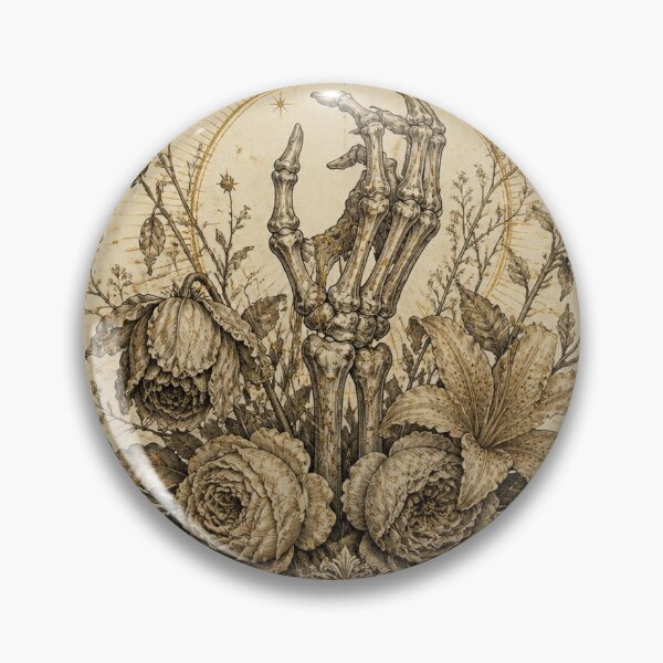 Item preview, Ivory Vintage Halloween Skeleton Hand Design designed and sold by SunnyDesign82.