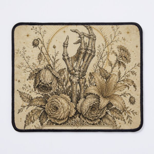 Item preview, Ivory Vintage Halloween Skeleton Hand Design designed and sold by SunnyDesign82.