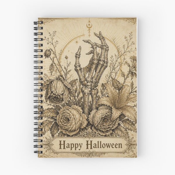 Item preview, Ivory Vintage Halloween Skeleton Hand Design designed and sold by SunnyDesign82.