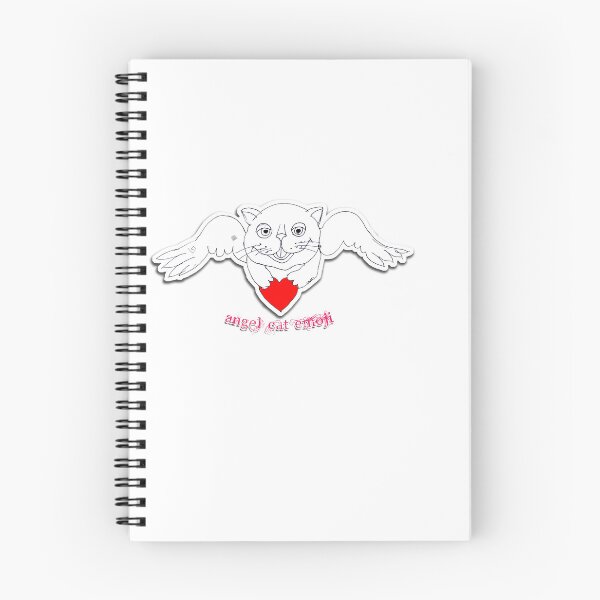 Item preview, Emoji Loving Angel Cat (Ink drawing by ACCI) designed and sold by VanyssaGraphics.
