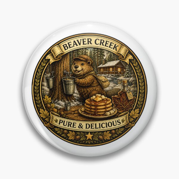 Item preview, Beaver Creek Maple Syrup | Cozy Woodland Beaver | Rustic Cabin Breakfast designed and sold by MrDev.