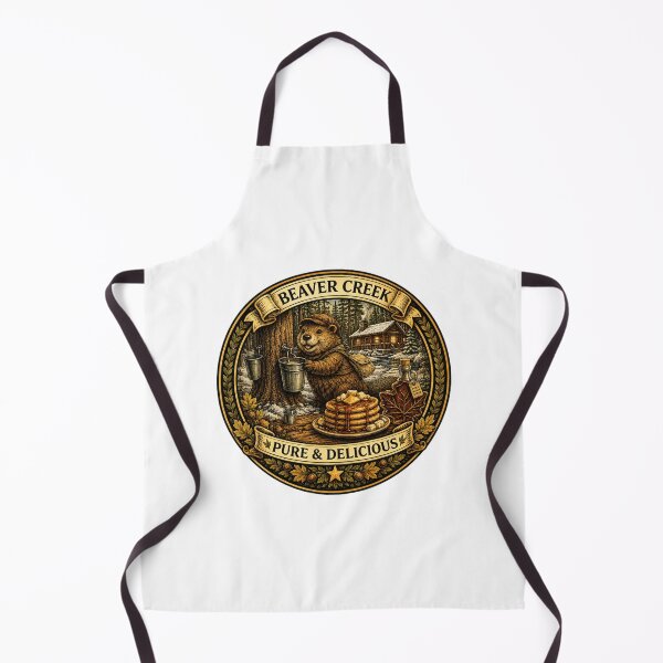 Item preview, Beaver Creek Maple Syrup | Cozy Woodland Beaver | Rustic Cabin Breakfast designed and sold by MrDev.