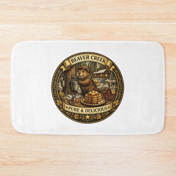 Item preview, Beaver Creek Maple Syrup | Cozy Woodland Beaver | Rustic Cabin Breakfast designed and sold by MrDev.