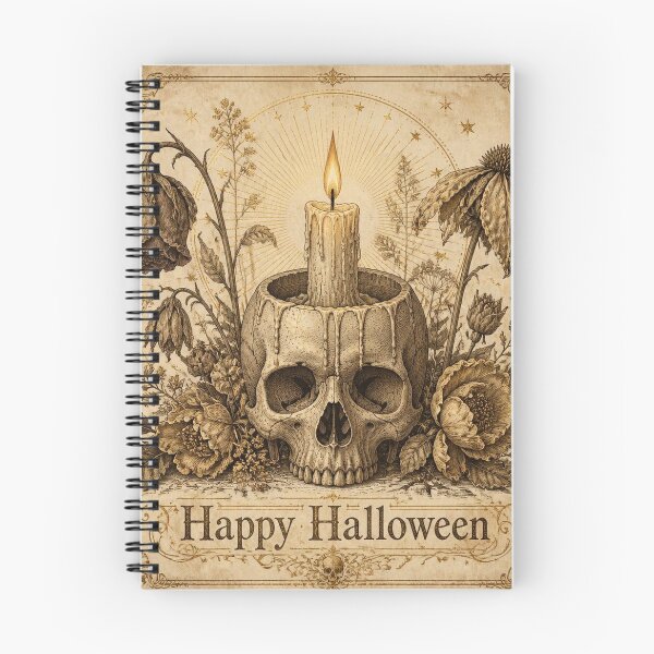 Item preview, Ivory Vintage Halloween Candle Skull Design designed and sold by SunnyDesign82.