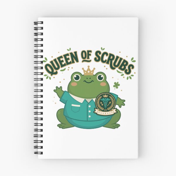 Item preview, Queen of Scrubs Nurse Shirt | Funny Nurse Gift designed and sold by diegomenjivar92.
