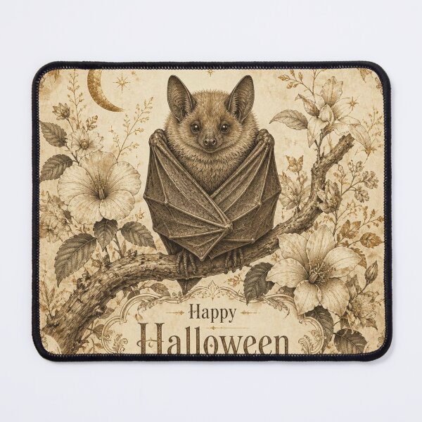 Item preview, Ivory Vintage Halloween Bat Design designed and sold by SunnyDesign82.