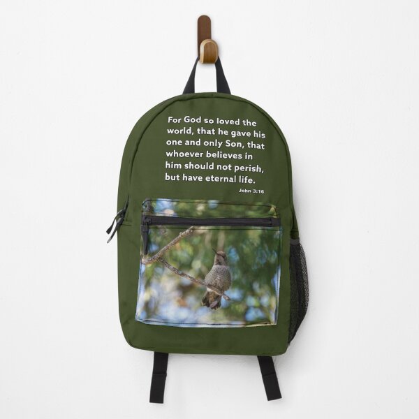 Item preview, Juan 3:16 - Porque de tal manera amó Dios - Fotografía de colibrí designed and sold by InsprtnlArtbyDP.