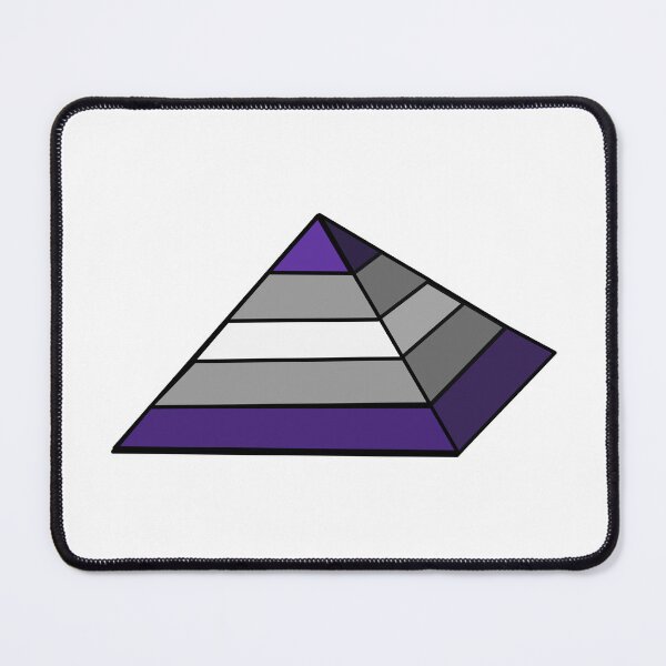 Item preview, Pyramid Pride Flag Greysexual designed and sold by HarveyHandcraftsandDesigns.