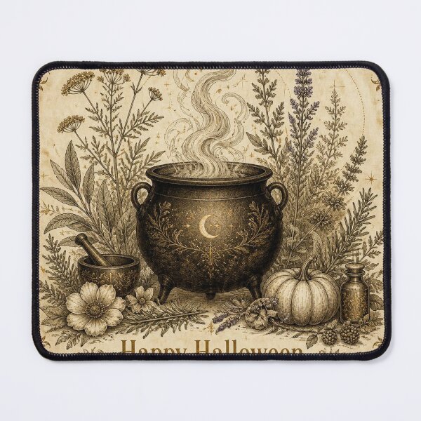 Item preview, Ivory Vintage Halloween Cauldron Design designed and sold by SunnyDesign82.