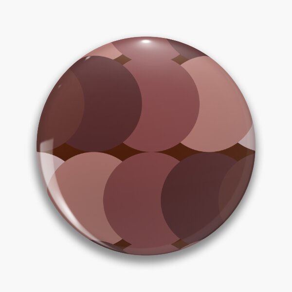 Item preview, Retro Overlapping Circles – Mid Century Modern Terracotta Pattern designed and sold by Jyoti-Quotes.