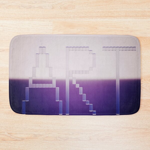 Item preview, Pixel Art – Retro 8-Bit Typography on Purple Gradient Design designed and sold by BuckaBaby.