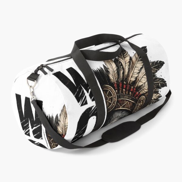 Item preview, Wolf Warrior Feather Headdress | Vintage Tribal Wolf T-Shirt Design PNG designed and sold by SupernovaNote.