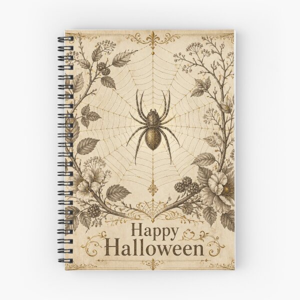 Item preview, Ivory Vintage Halloween Spider Web Design designed and sold by SunnyDesign82.
