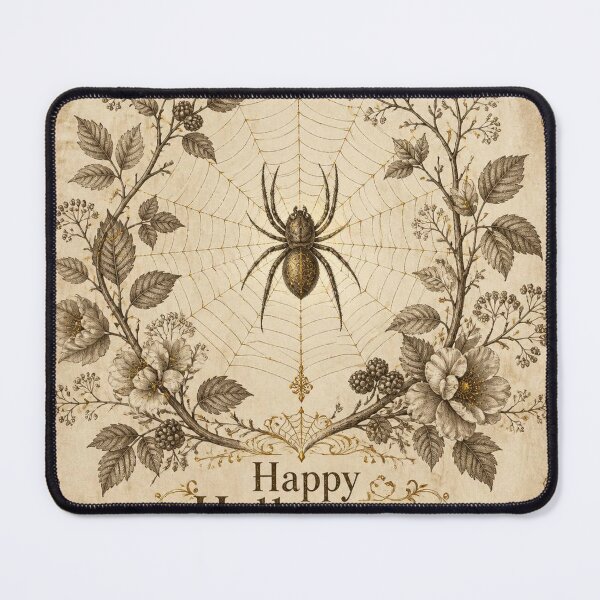 Item preview, Ivory Vintage Halloween Spider Web Design designed and sold by SunnyDesign82.