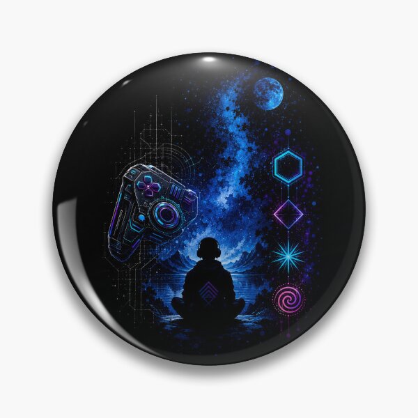 Item preview, Cosmic Gaming Journey | Futuristic Gamer Galaxy Art | Neon Sci-Fi Controller Design | Digital Gaming Aesthetic designed and sold by Bhaskar Digital Art.