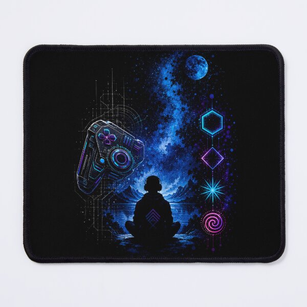 Item preview, Cosmic Gaming Journey | Futuristic Gamer Galaxy Art | Neon Sci-Fi Controller Design | Digital Gaming Aesthetic designed and sold by Bhaskar Digital Art.