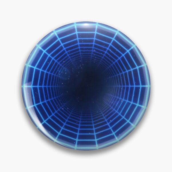 Item preview, Blue Circular Wireframe Tunnel & Neons designed and sold by Electric Shock!! Design.