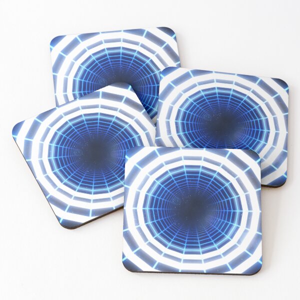 Item preview, Blue Circular Wireframe Tunnel & Neons designed and sold by Electric Shock!! Design.