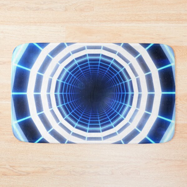 Item preview, Blue Circular Wireframe Tunnel & Neons designed and sold by Electric Shock!! Design.