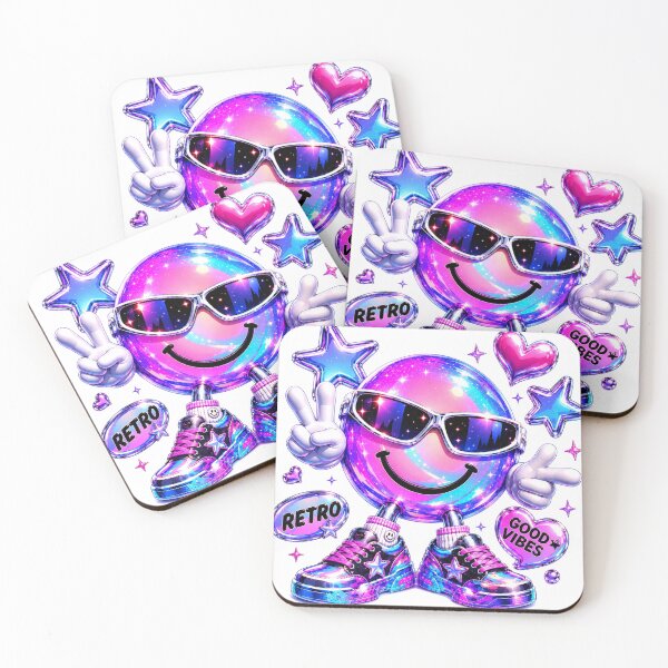 Item preview, Cute Holographic Smiley Art  designed and sold by StickersHul.