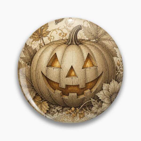 Item preview, Ivory Vintage Halloween Pumpkin Design designed and sold by SunnyDesign82.