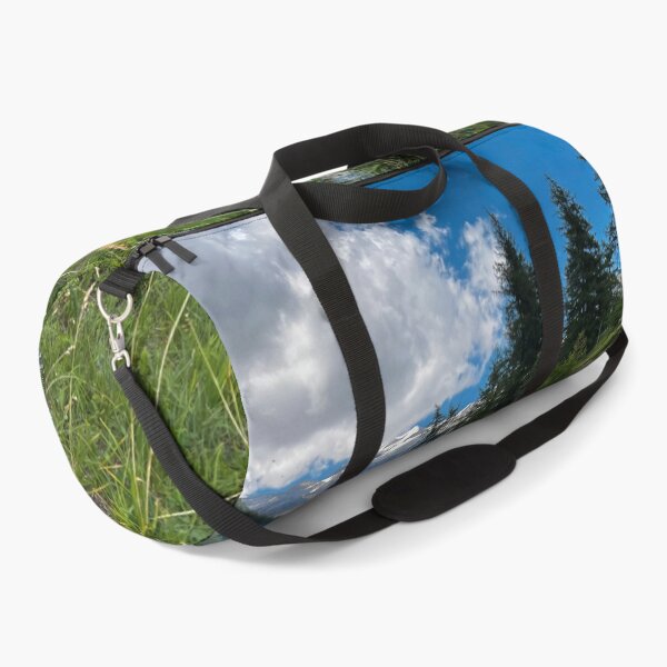 Item preview, Alpine Mountain Landscape with Stream, Wildflowers, and Snowy Peaks designed and sold by giulyz.