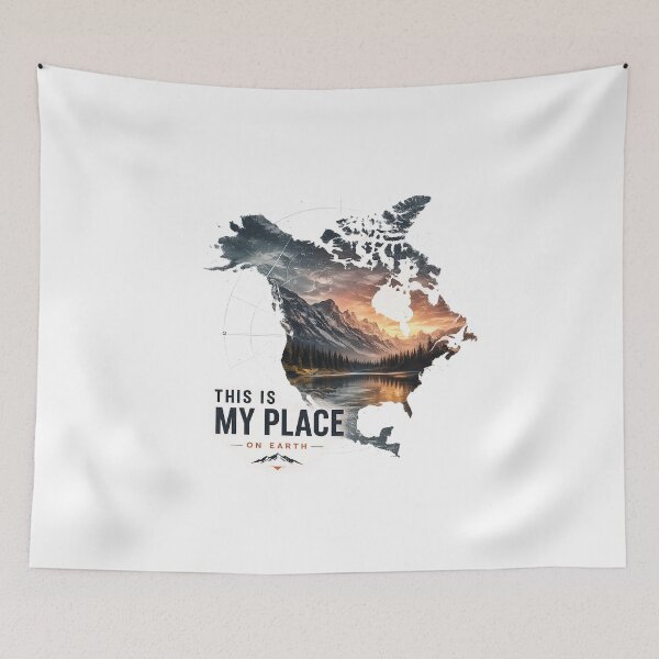 Item preview, North America – This Is My Place on Earth designed and sold by JMDG Studio.