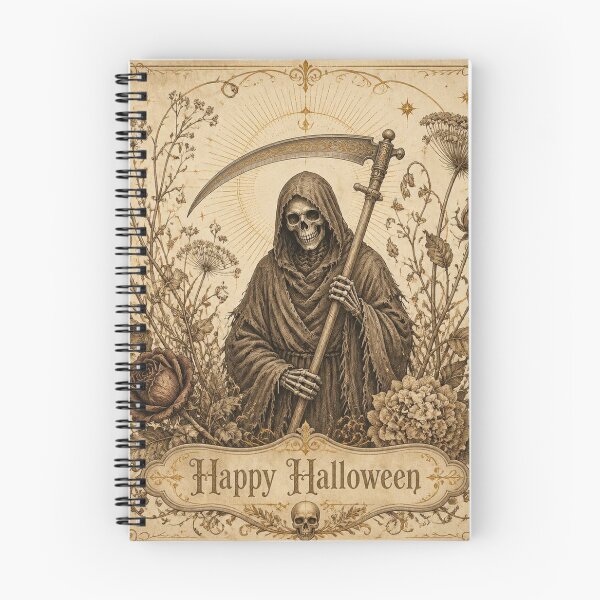 Item preview, Ivory Vintage Halloween Reaper Design designed and sold by SunnyDesign82.
