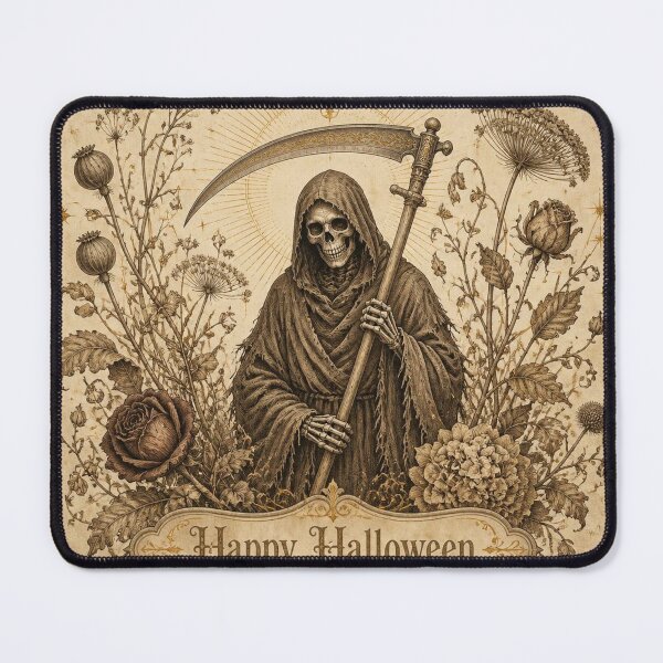 Item preview, Ivory Vintage Halloween Reaper Design designed and sold by SunnyDesign82.
