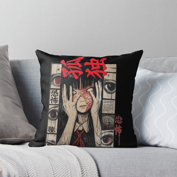 Item preview, Kodoku - Dark Manga Streetwear Girl with Kanji designed and sold by SoulTreasures.
