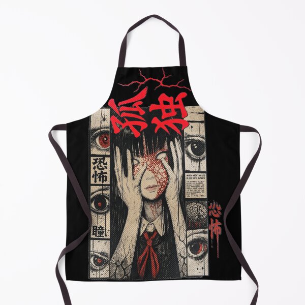 Item preview, Kodoku - Dark Manga Streetwear Girl with Kanji designed and sold by SoulTreasures.