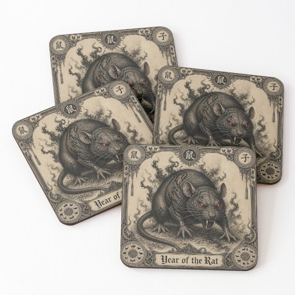Item preview, Chinese Zodiac Demonic Rat Halloween Design designed and sold by SunnyDesign82.