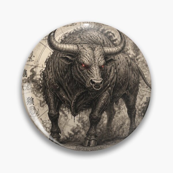 Item preview, Chinese Zodiac Demonic Ox Halloween Design designed and sold by SunnyDesign82.