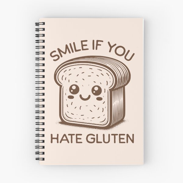 Item preview, Smile If You Hate Gluten Cute Smiling Bread Gluten Intolerance Humor designed and sold by KLArtzStore.