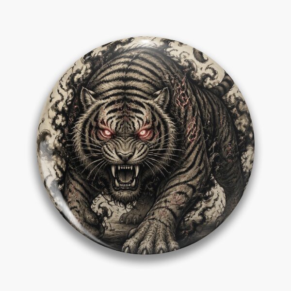 Item preview, Chinese Zodiac Demonic Tiger Halloween Design designed and sold by SunnyDesign82.