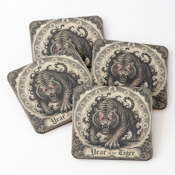 Item preview, Chinese Zodiac Demonic Tiger Halloween Design designed and sold by SunnyDesign82.
