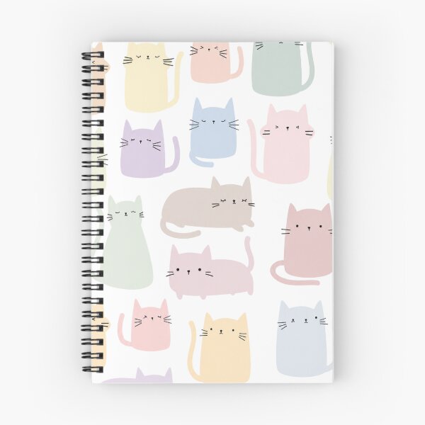 Item preview, Cute Pastel Cats Pattern | Kawaii Cat Seamless Design designed and sold by GozdeSoftChaos.