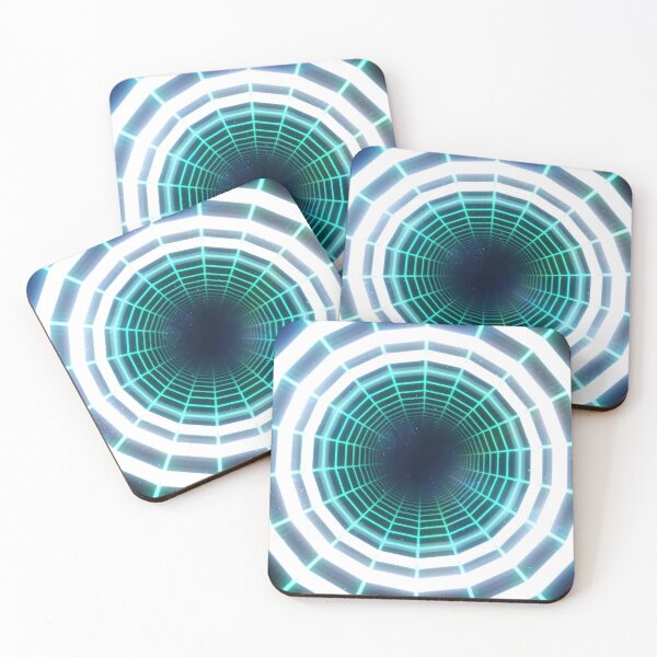 Item preview, Cyan Circular Wireframe Tunnel & Neons designed and sold by Electric Shock!! Design.