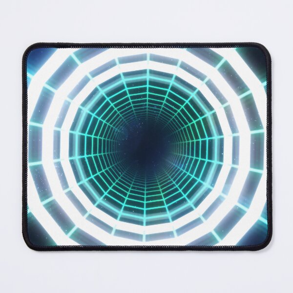 Item preview, Cyan Circular Wireframe Tunnel & Neons designed and sold by Electric Shock!! Design.