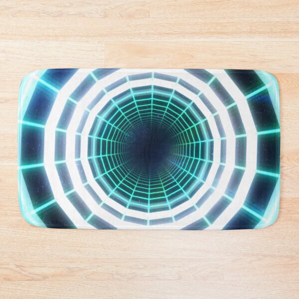 Item preview, Cyan Circular Wireframe Tunnel & Neons designed and sold by Electric Shock!! Design.