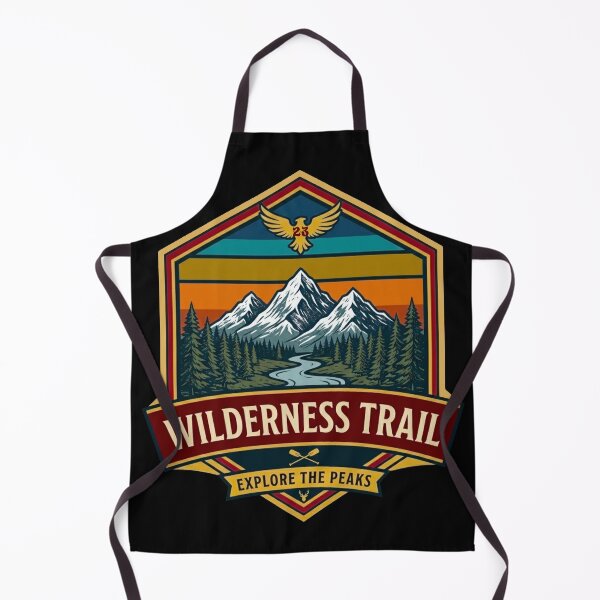 Item preview, Wilderness Trail Retro Eagle Mountain Vintage Art designed and sold by Global-Command.