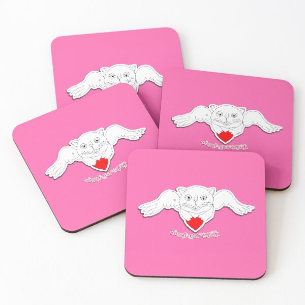 Item preview, Emoji Loving Angel Cat (Ink drawing by ACCI) designed and sold by VanyssaGraphics.