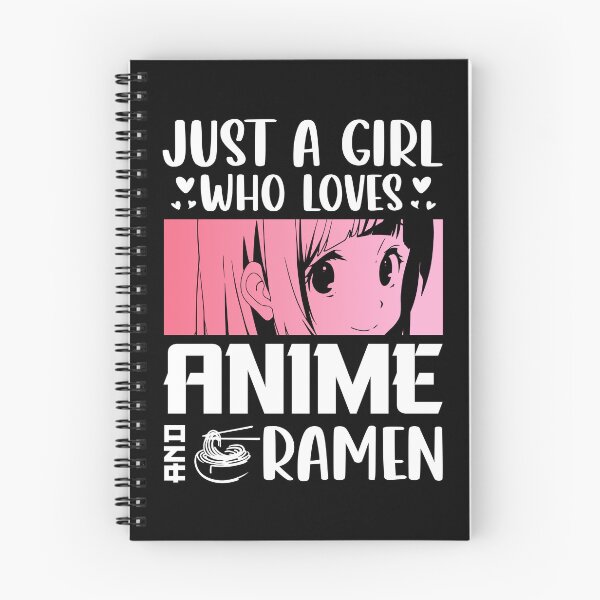 Item preview, Just A Girl Who Loves Anime & Ramen – Minimalist Anime Girl designed and sold by bella-rosa87.